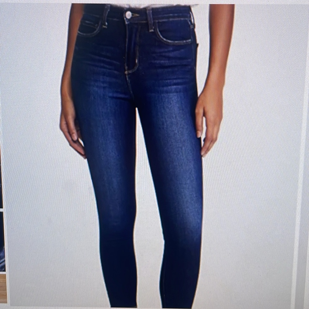L’Agence Dark Wash Jeans-Skinny